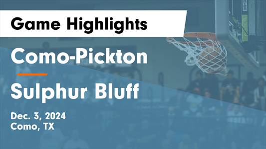 Basketball Recap: Como-Pickton Picks Up Third Straight Win at Ho