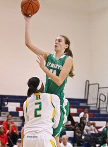 Kendall Kenyon's improvement has
helped St. Mary's soar to
unexpected heights.