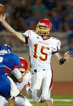 Thomas Sperbeck accounted for all four of  Jesuit's touchdowns as they defeated Christian Brothers.