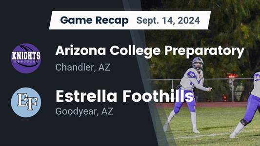Football Recap: Estrella Foothills Extends Home Winning Streak to Seven