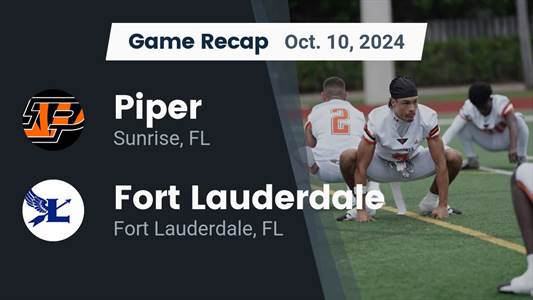 Football Recap: Piper Skates Past South Broward with Ease