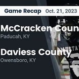 Football Game Recap: McCracken County Mustangs vs. Daviess County Panthers