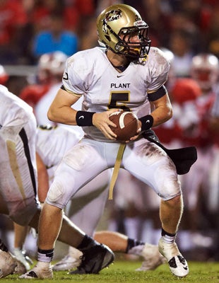 Plant QB Colby Brown had three touchdown passes.