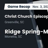 Football Game Recap: Ridge Spring-Monetta Trojans vs. Christ Church Episcopal Cavaliers