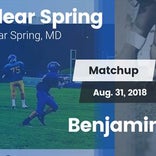Football Game Recap: Clear Spring vs. Benjamin Franklin