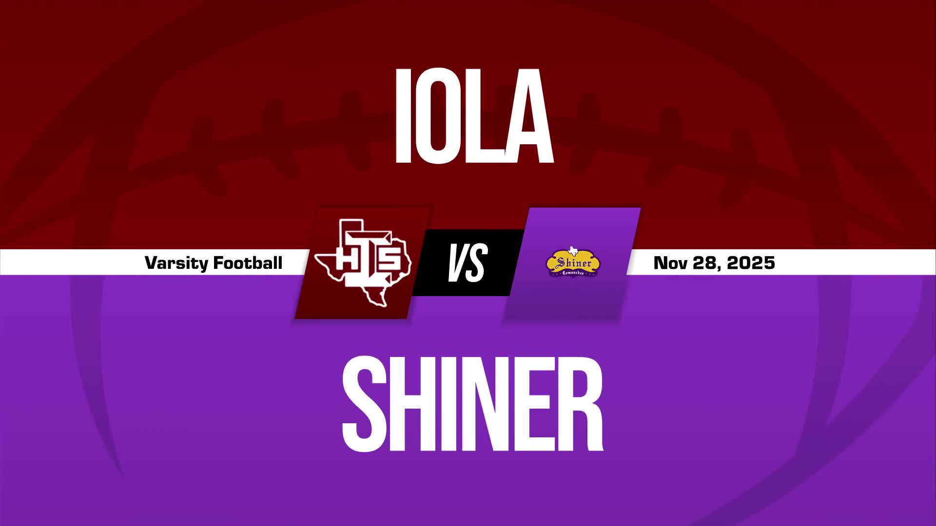 Football Game Preview: Shiner Comanches vs. Junction Eagles