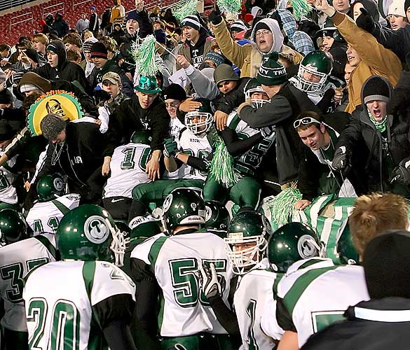Trinity hopes to celebrate again with another victory over St. Xavier.