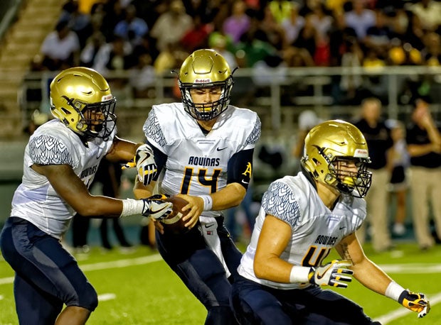 Jake Allen (14) and company brace for Bishop Gorman.