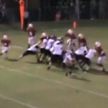 Video: Alabama player goes over the top for field goal block