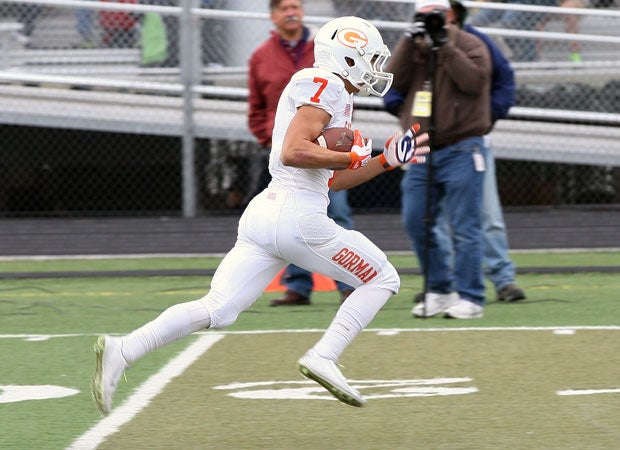 Bishop Gorman running back Biaggio Walsh scores one of his two rushing touchdowns.