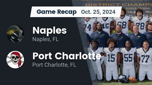 Football Recap: Naples Takes Down Port Charlotte in a Playoff Ba