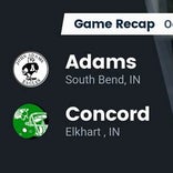 Football Game Recap: South Bend Adams Eagles vs. Concord Minutemen