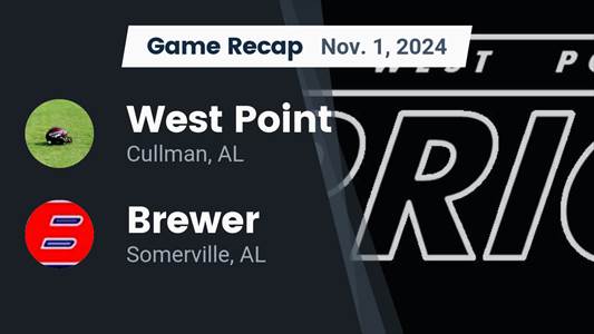 Football Recap: Brewer Piles Up the Points Against West Point