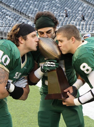 St. Joseph Regional players after last year'sNJSIAA Non-Public Group 3 final.