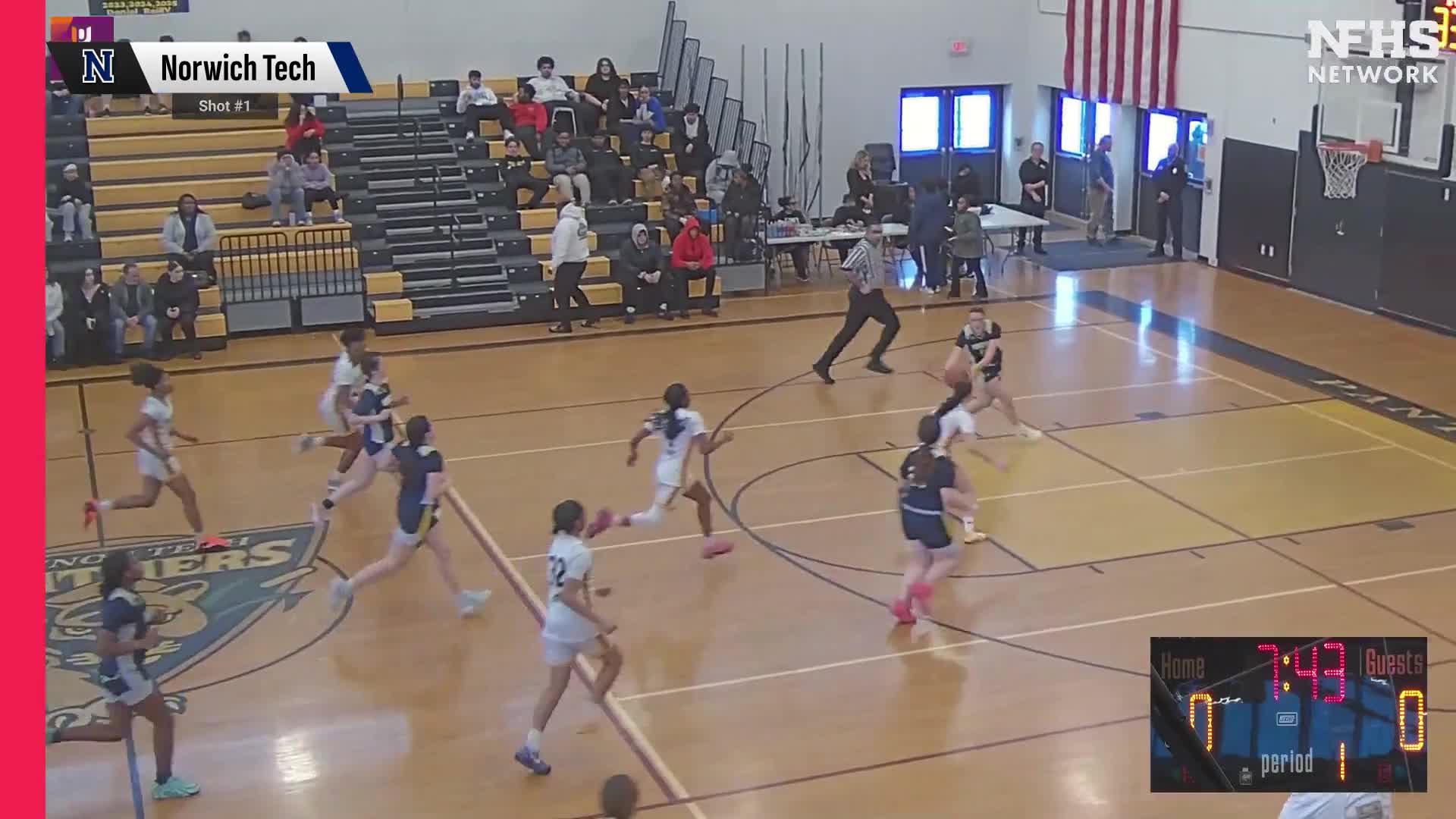 Basketball Recap: Monday's  Defeat Ends Norwich RVT's Winning Streak