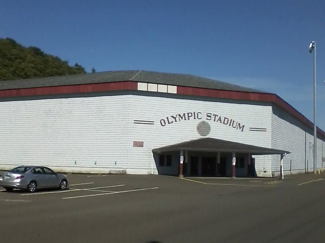 Olympic Stadium was built by the Works Progress Administration and it's heart is made of old Pacific Northwest timber.