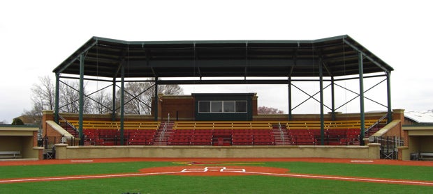 Carlo Crispino Stadium features lights, a rarity in Maryland.