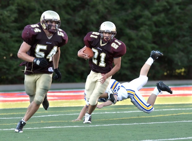 Wheeling Central Catholic, shown here in 2008, is the third-most dominant West Virginia program in the MaxPreps era.