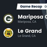 Football Game Recap: Mariposa County Grizzlies vs. Le Grand Bulldogs