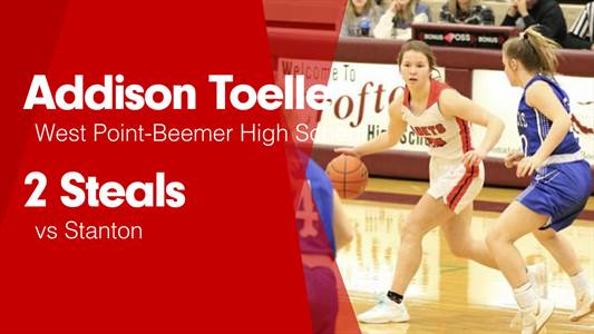 Basketball Recap: Addison Toelle's Big Game Can't Quite Lead West Point-Beemer over Pender