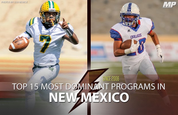 Top 15 most dominant NM football programs