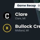 Football Game Recap: Clare Pioneers vs. Bullock Creek Lancers