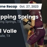 Football Game Recap: Del Valle Cardinals vs. Dripping Springs Tigers