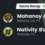 Football Game Recap: Nativity BVM Green Wave vs. Mahanoy Area Golden Bears