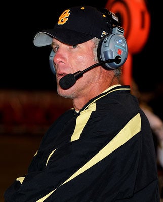 Brett Favre was an assistant coach last season for the
Oak Grove varsity football team.