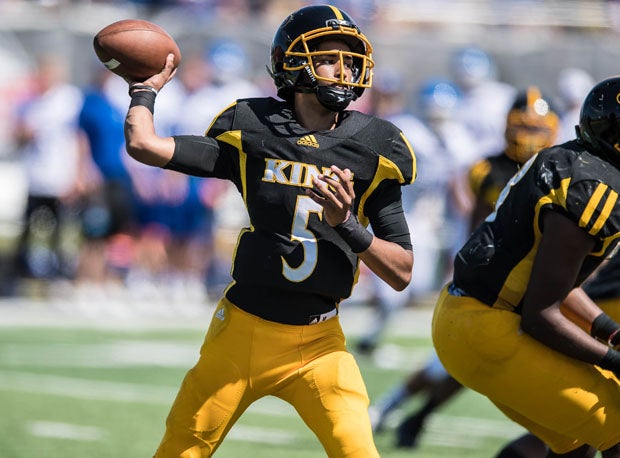 Dante Moore as a freshman leading King into the state-title game. The third-year starter lifted the Crusaders to a Division III state crown in 2021, earning MaxPreps Michigan High School Player of the Year honors.