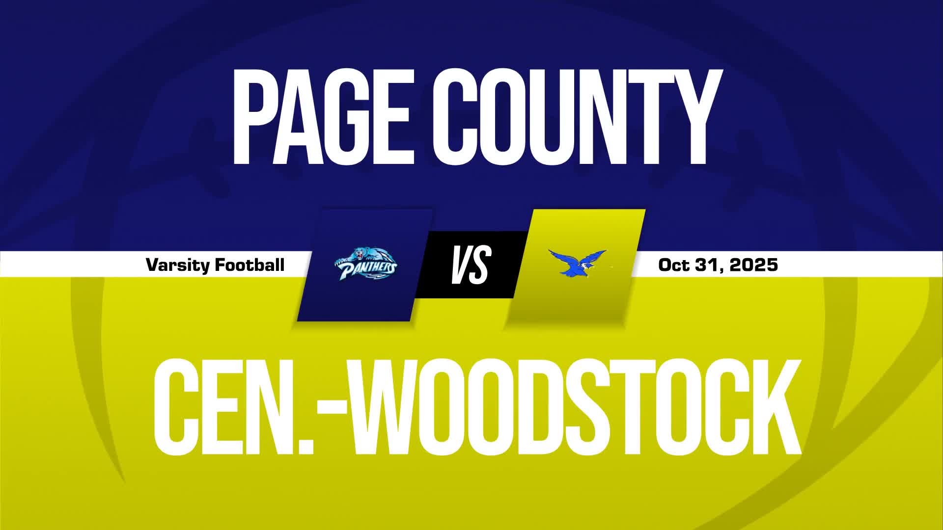 Football Game Preview: Central Woodstock Falcons vs. Strasburg Rams + How To Watch