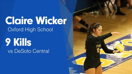 Claire Wicker Game Report: vs DeSoto Central