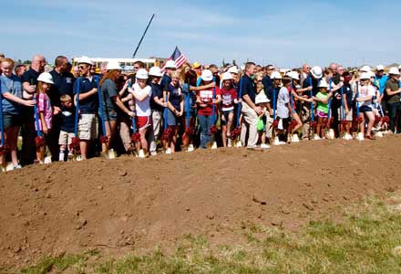 The groundbreaking and unity walk on May 22 drew an estimated 5,000 people.