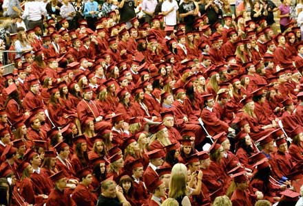 The Joplin High School senior class was particularly united following the EF-5 tornado that struck down May 22, 2011. 