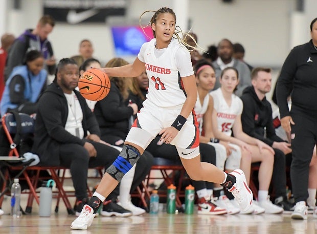 Khia Miller led Sidwell Friends with 13 points in the Quakers' 52-50 win over The Webb School on Saturday. (Photo: Darin Sicurello)