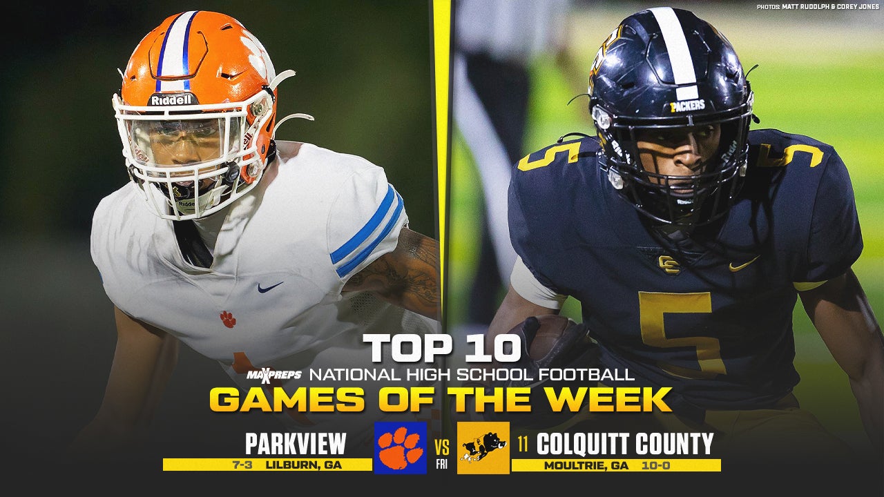 High school football: Parkview at No. 11 Colquitt County headlines MaxPreps Top 10 Games of the Week