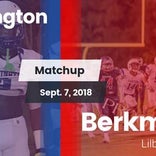 Football Game Recap: Washington vs. Berkmar
