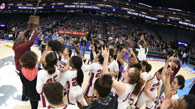 West Campus celebrates its second straight state title.