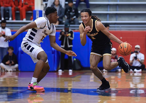 Five-star Houston signee Kingston Flemings tallied six points, 15 rebounds and 13 assists in Brennan's signature victory over Roosevelt. (Photo: Jay Hinton)