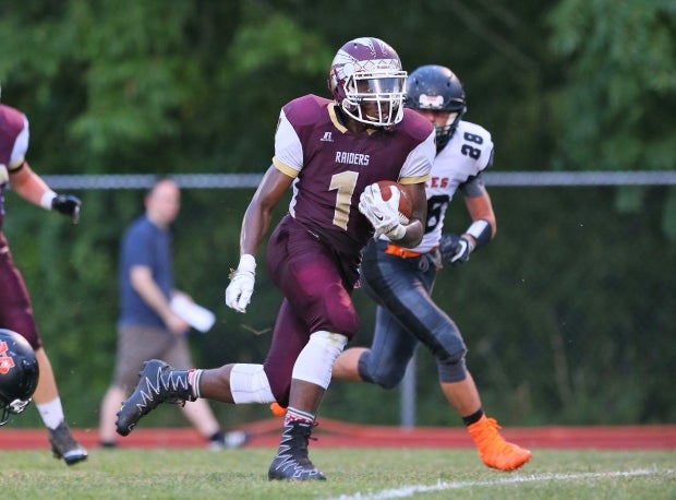 Tiquan Scott has piled up nearly 600 yards and eight touchdowns in two games this season at O'Neill (Highland Falls, N.Y.).