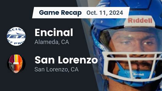 Football Recap: Encinal Comes Up Short