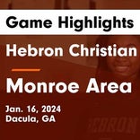 Hebron Christian piles up the points against Monroe