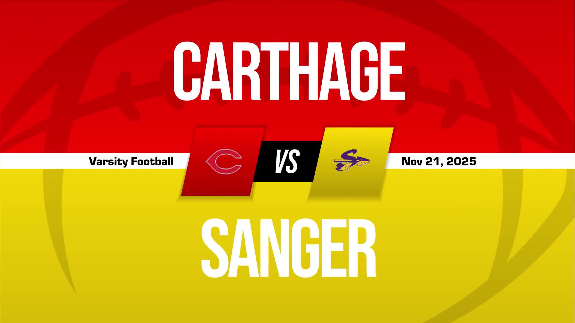 Football Recap: Carthage Extends Winning Streak to 27 + How To Watch