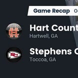 Football Game Recap: Hart County Bulldogs vs. Stephens County Indians