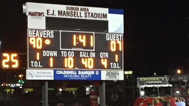 There wasn't enough space on the scoreboard for Meadville Friday night.