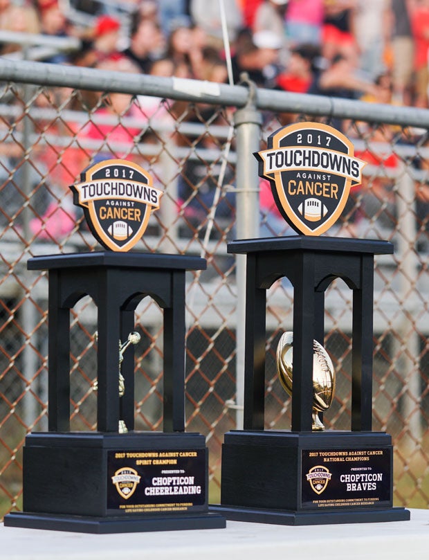 Chopticon earned the 2017 Touchdowns Against Cancer National Champions and Spirit Champion awards.