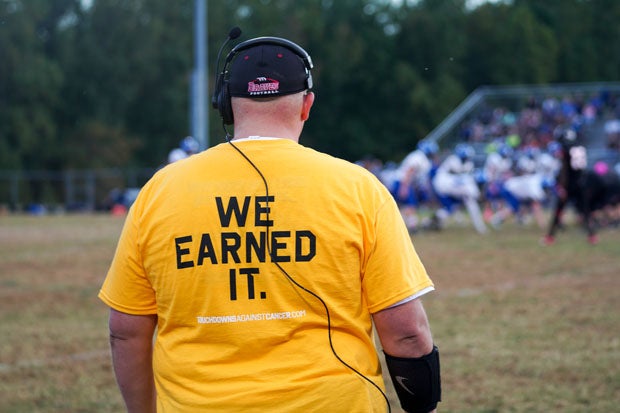 Assistant coach Mike Gallo is always in the middle of the action on and off the field.
