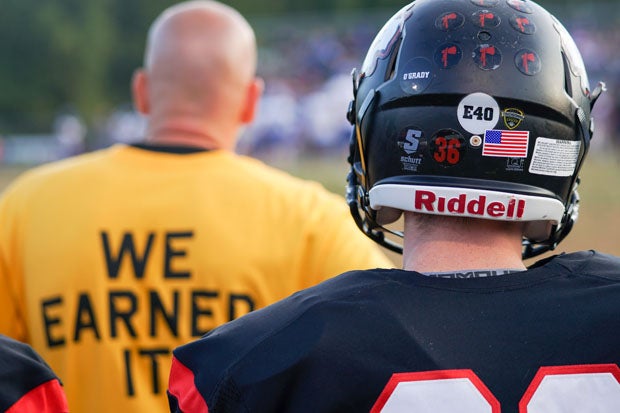 Chopticon players wore Touchdowns Against Cancer helmet stickers throughout their season.