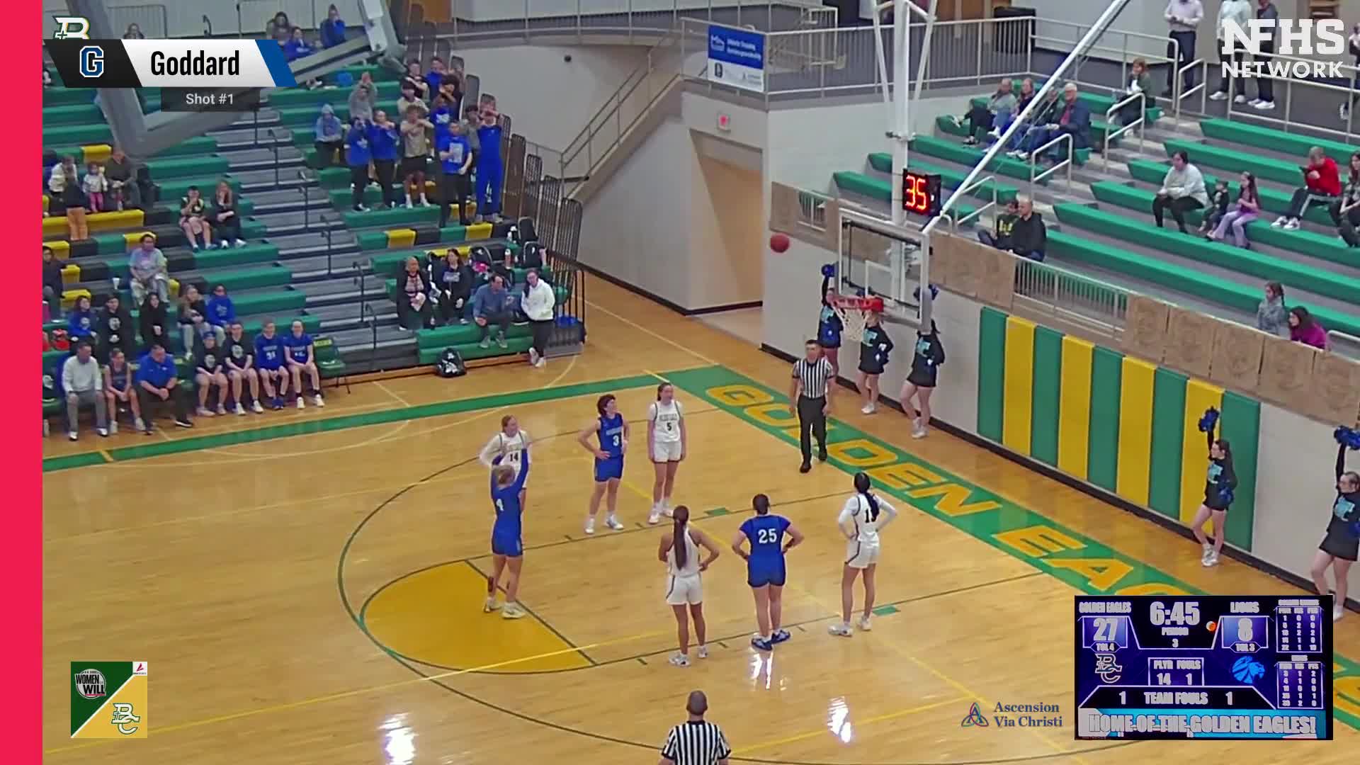 Basketball Recap: Goddard Takes Loss Despite Strong  Performances from  Sariah Potter and  Presley Schmidt