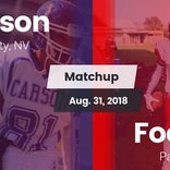 Football Game Recap: Carson vs. Foothill